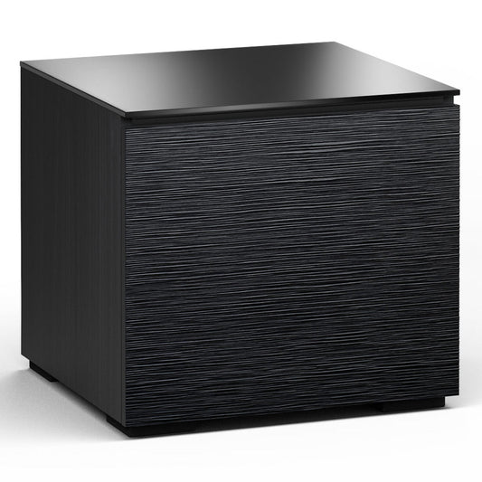 Salamander Chameleon Collection Chicago 217 SE Subwoofer Enclosure AV Cabinet (Textured Black Oak with Black Glass Top)