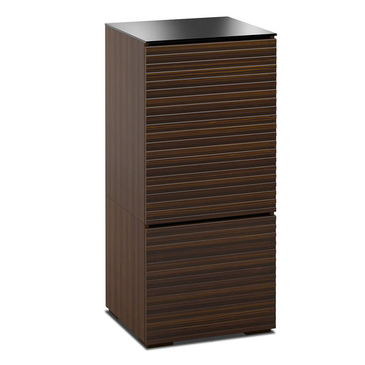 Salamander Chameleon Collection Zurich 517 RM Single Pro Audio Rack (Horizontal Wood Pattern with Black Glass Top)