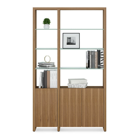 BDI Linea 580012 2 Shelf System 50" Wide (Natural Walnut)