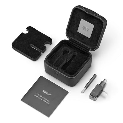 Denon DLA110GS 110-year Anniversary Edition MC Turntable Cartridge with Premium Headshell (Silver Graphite)